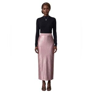 Chic Pink Long Skirt for Women